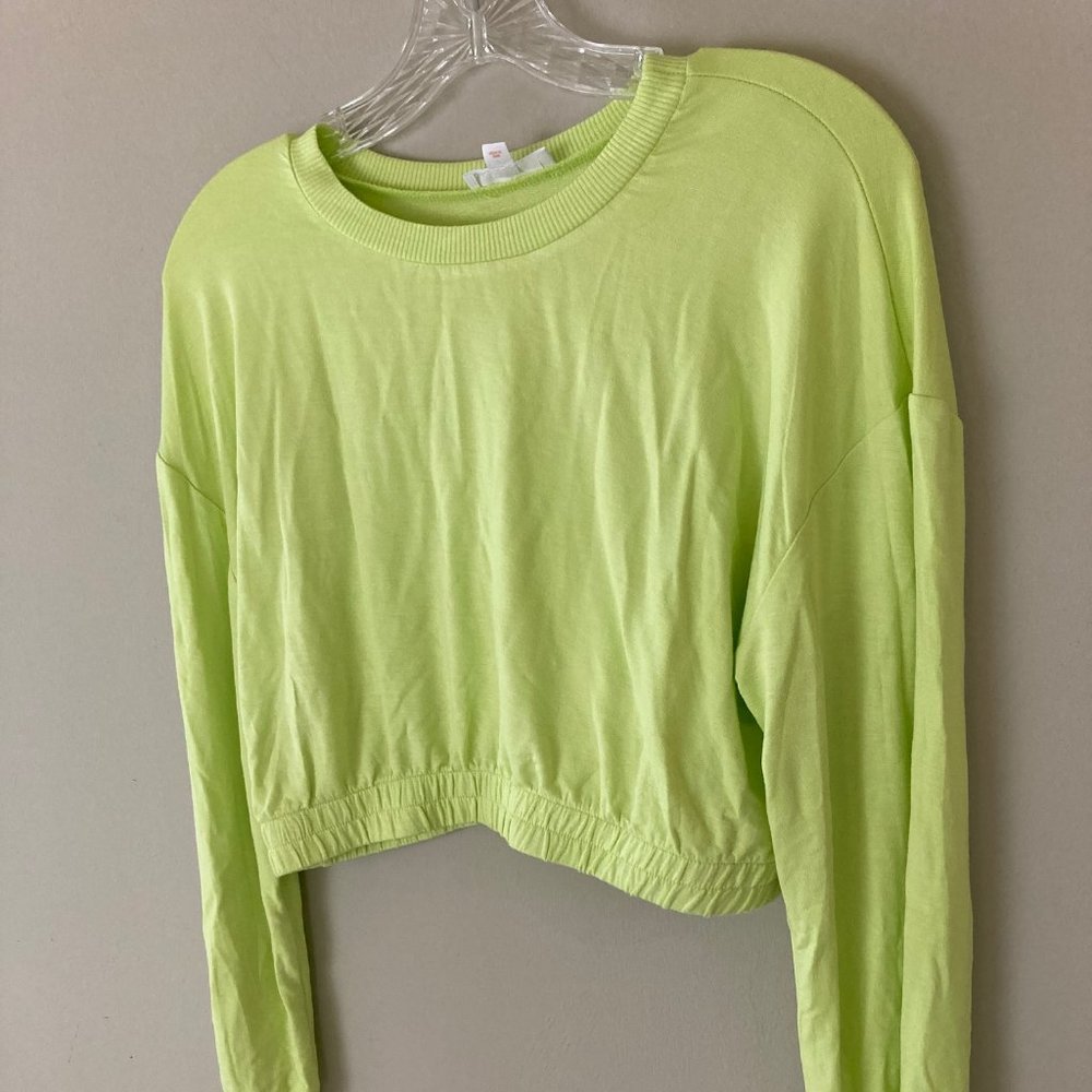 Colsie green crop top, Medium